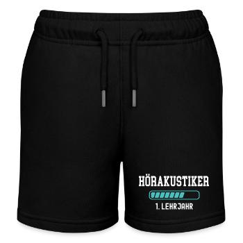 Hearing aid acoustician training 1 year of apprenticeship 1st year of work - Kids Organic Sweat Shorts by Stanley/Stella - black - Front