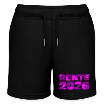 Rente 2026 , Abschied Rente - Kinder Organic Joggingshorts Mini Bolter von Stanley/Stella - Schwarz - Vorne