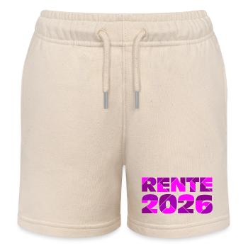 Rente 2026 , Abschied Rente - Kinder Organic Joggingshorts Mini Bolter von Stanley/Stella - Natur - Vorne