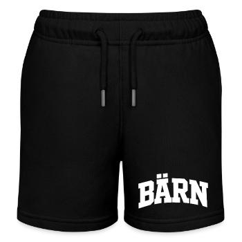 BÄRN Schriftzug - Kinder Organic Joggingshorts Mini Bolter von Stanley/Stella - Schwarz - Vorne