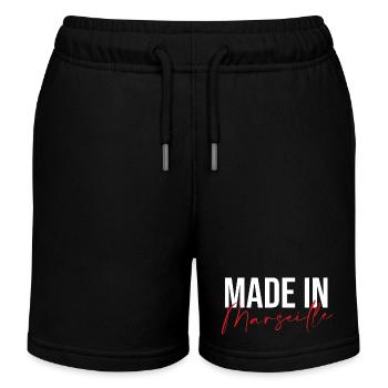 Hergestellt in Marseille - Kinder Organic Joggingshorts Mini Bolter von Stanley/Stella - Schwarz - Vorne