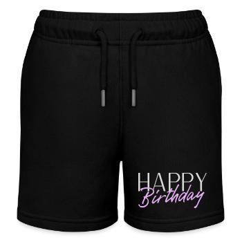 Bon anniversaire - Short de jogging enfant bio Stanley/Stella - noir - Devant