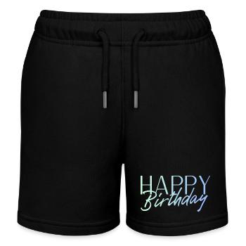 Bon anniversaire - Short de jogging enfant bio Stanley/Stella - noir - Devant