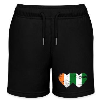 Drapeau du Nigeria de Côte d’Ivoire utilisé - Short de jogging enfant bio Stanley/Stella - noir - Devant