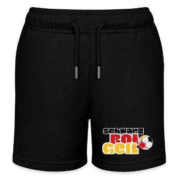 Motif du football pour la Coupe du Monde - Short de jogging enfant bio Stanley/Stella - noir - Devant