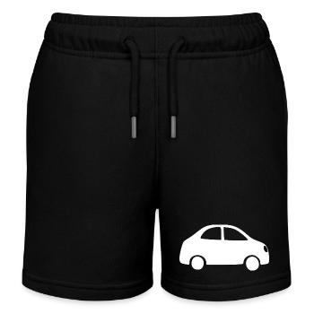 Car Driver's License Gift - Kids Organic Sweat Shorts by Stanley/Stella - black - Front