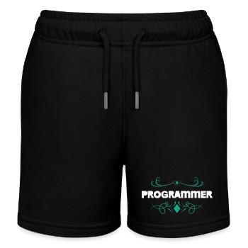 Police d’ornement programmeur - Short de jogging enfant bio Stanley/Stella - noir - Devant