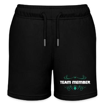 Conception des ornements pour les membres de l’équipe - Short de jogging enfant bio Stanley/Stella - noir - Devant
