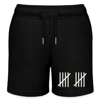 10 strokes - Kids Organic Sweat Shorts by Stanley/Stella - black - Front