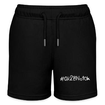 #OK2BNotOk - Kinder Organic Joggingshorts Mini Bolter von Stanley/Stella - Schwarz - Vorne
