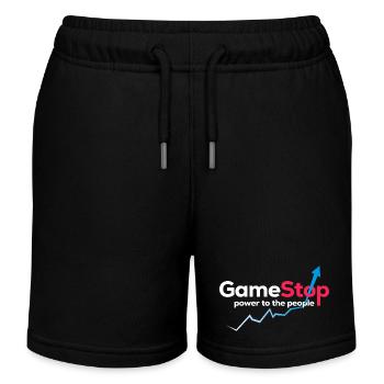 Game Power-Grafik - Kinder Organic Joggingshorts Mini Bolter von Stanley/Stella - Schwarz - Vorne
