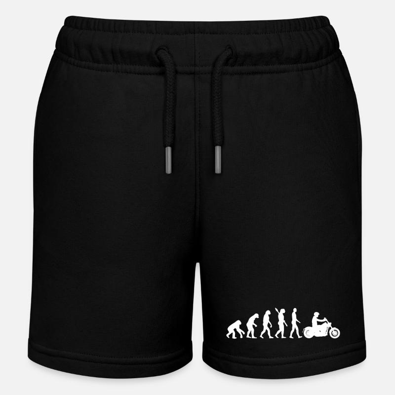 Graphique de l’évolution de la moto - Short de jogging enfant bio Stanley/Stella - noir
