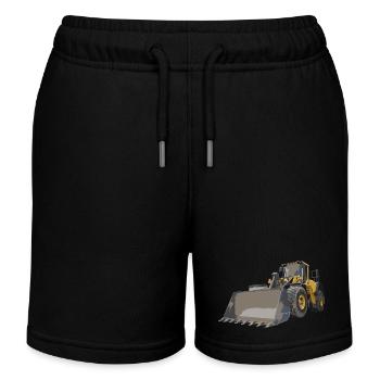 chargeuses sur pneus - Short de jogging enfant bio Stanley/Stella - noir - Devant