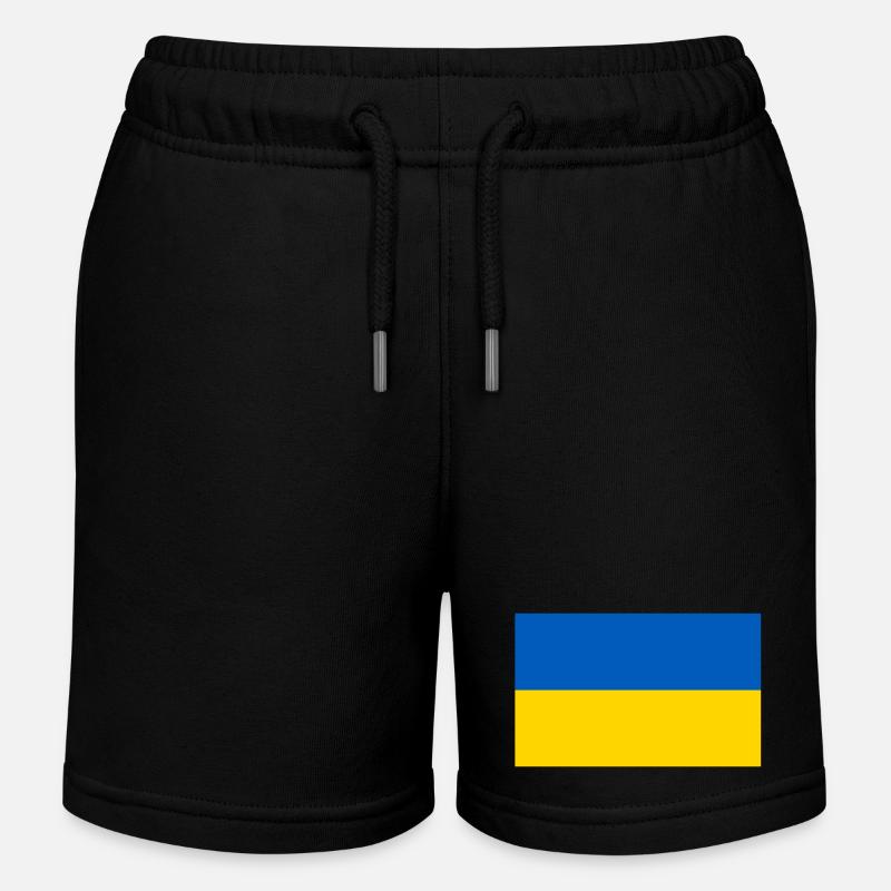 Drapeau de l’Ukraine - Short de jogging enfant bio Stanley/Stella - noir