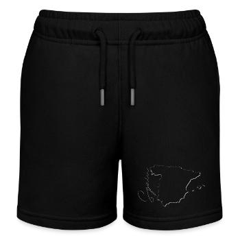 Espagne | Carte | Ombres FR - Short de jogging enfant bio Stanley/Stella - noir - Devant