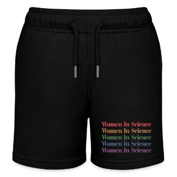 Femmes en sciences, Professeur de sciences, Amoureux des sciences - Short de jogging enfant bio Stanley/Stella - noir - Devant
