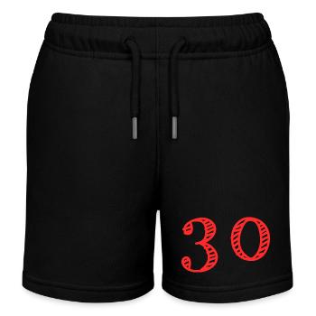 30 ANS. 30e ANNIVERSAIRE. ANNIVERSAIRE 30 ANS. 30 - Short de jogging enfant bio Stanley/Stella - noir - Devant