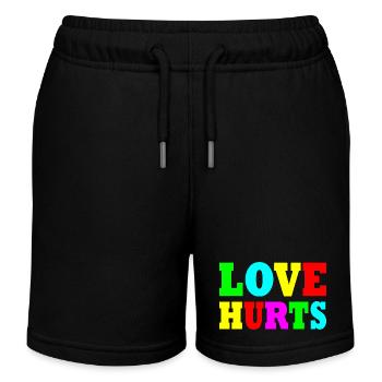 Love hurts - Kids Organic Sweat Shorts by Stanley/Stella - black - Front