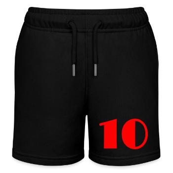 10 YEARS. 10TH ANNIVERSARY. BIRTHDAY 10 YEARS. TEN - Kids Organic Sweat Shorts by Stanley/Stella - black - Front