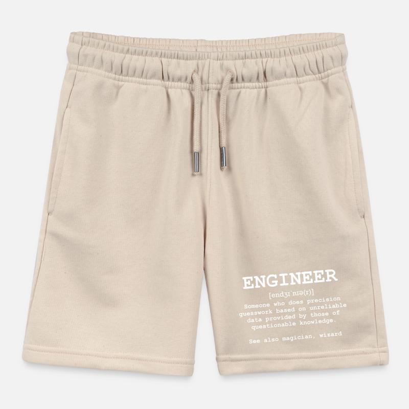 Engineer - Engineer quotes Kids Organic Sweat Shorts by Stanley/Stella