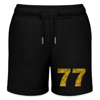 Anniversaire 77 ans - Short de jogging enfant bio Stanley/Stella - noir - Devant
