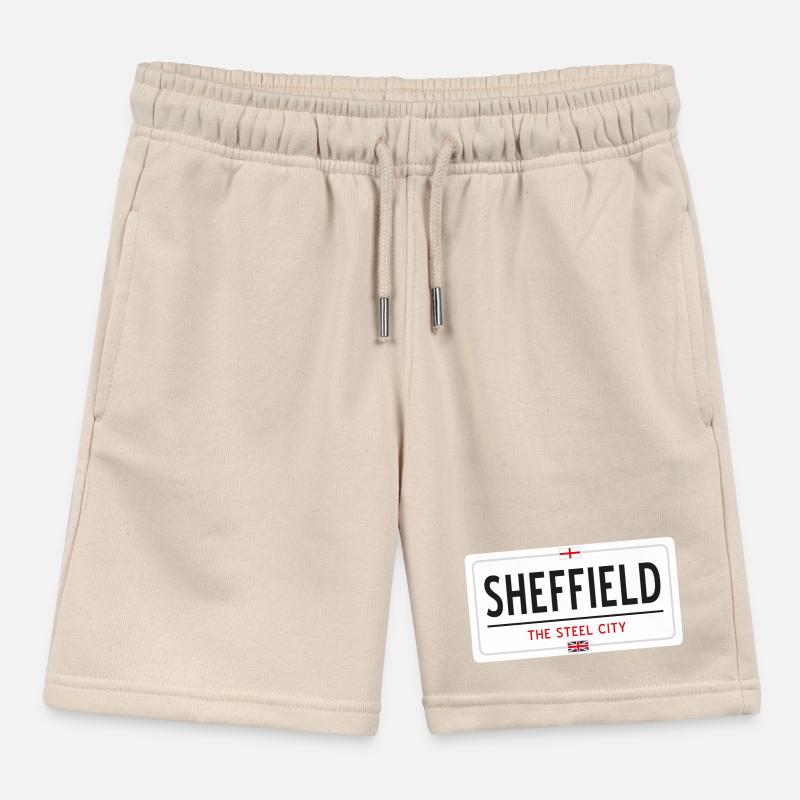 Panneau de la ville de Sheffield Short de jogging enfant bio Stanley/Stella