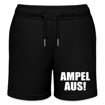 Ampel aus - Kinder Organic Joggingshorts Mini Bolter von Stanley/Stella - Schwarz - Vorne