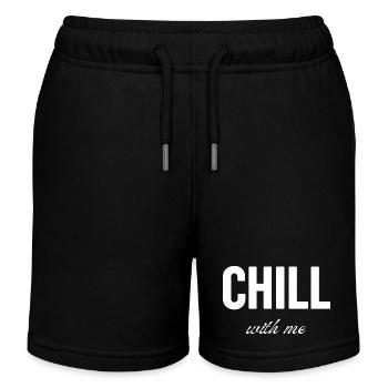 Chill with me - Kids Organic Sweat Shorts by Stanley/Stella - black - Front