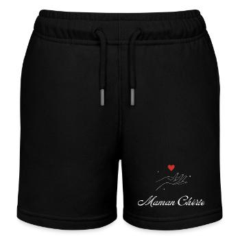 Geliebte Mama - Kinder Organic Joggingshorts Mini Bolter von Stanley/Stella - Schwarz - Vorne