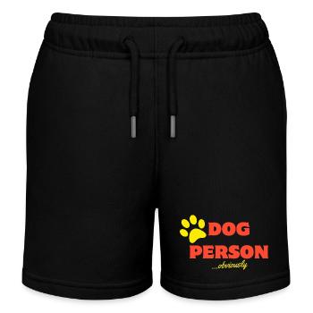 Dog Person - Kids Organic Sweat Shorts by Stanley/Stella - black - Front