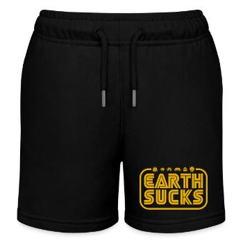 La terre craint - Short de jogging enfant bio Stanley/Stella - noir - Devant