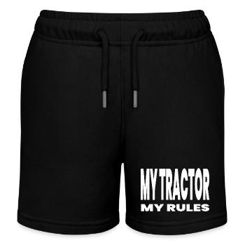 Traktor - Kinder Organic Joggingshorts Mini Bolter von Stanley/Stella - Schwarz - Vorne