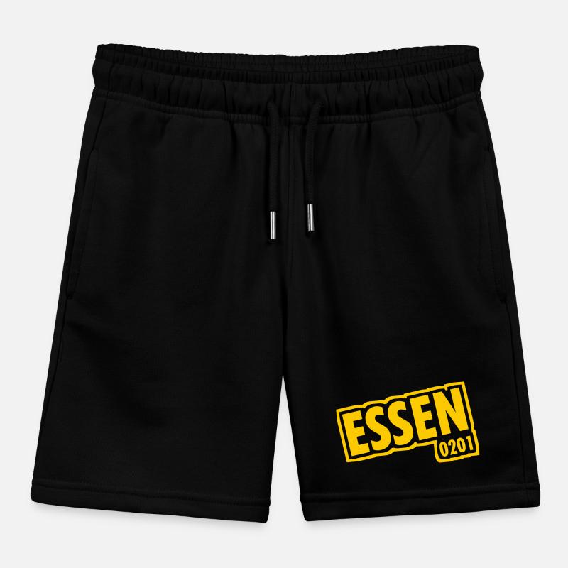 Essen - 0201 - Area Code - Slogan Kids Organic Sweat Shorts by Stanley/Stella