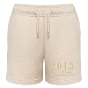 Original 2013 Vintage Vintage Retro Geburtstag - Kinder Organic Joggingshorts Mini Bolter von Stanley/Stella - Natur - Vorne