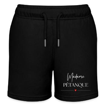 Madame Pétanque - Short de jogging enfant bio Stanley/Stella - noir - Devant