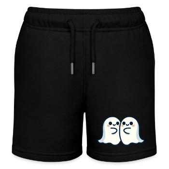 Umarmende Geister - Kinder Organic Joggingshorts Mini Bolter von Stanley/Stella - Schwarz - Vorne