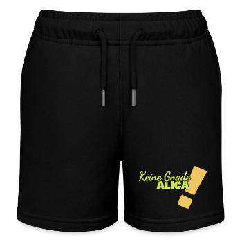 Alica comme drôle - Short de jogging enfant bio Stanley/Stella - noir - Devant