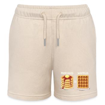 Crêpes et gaufres - Short de jogging enfant bio Stanley/Stella - écru doux - Devant