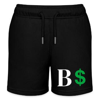 Buchstabe b Dollar - Kinder Organic Joggingshorts Mini Bolter von Stanley/Stella - Schwarz - Vorne