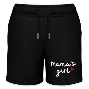 Mama's girl - Kids Organic Sweat Shorts by Stanley/Stella - black - Front