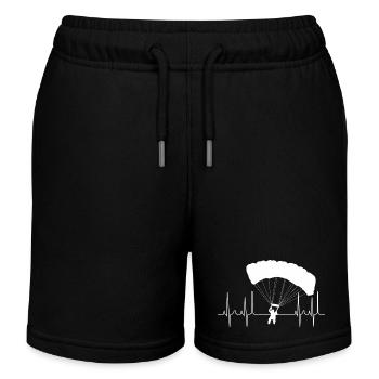 kardiogramm gleitschirm weiss - Kinder Organic Joggingshorts Mini Bolter von Stanley/Stella - Schwarz - Vorne