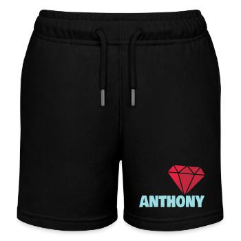 Anthony as Noble - Kids Organic Sweat Shorts by Stanley/Stella - black - Front