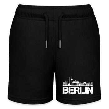 Horizon de Berlin - Short de jogging enfant bio Stanley/Stella - noir - Devant