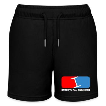 Structural Engineer League White Text - Short de jogging enfant bio Stanley/Stella - noir - Devant
