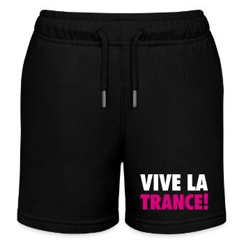 Vive La Trance! (pink) - Kids Organic Sweat Shorts by Stanley/Stella - black - Front