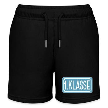 Schulanfang 1. Klasse - ERSTKLASSIG - Kinder Organic Joggingshorts Mini Bolter von Stanley/Stella - Schwarz - Vorne