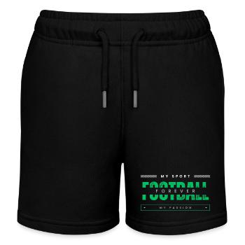 Football my sport my passion green - Kids Organic Sweat Shorts by Stanley/Stella - black - Front