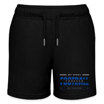 Football my sport my passion blue - Kids Organic Sweat Shorts by Stanley/Stella - black - Front