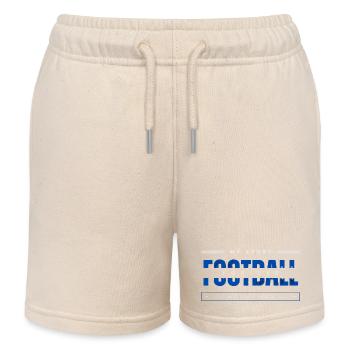 Football my sport my passion blue - Short de jogging enfant bio Stanley/Stella - écru doux - Devant