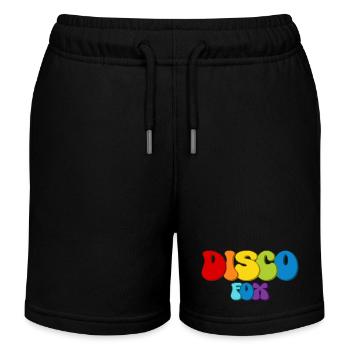 Disco Fox - Kinder Organic Joggingshorts Mini Bolter von Stanley/Stella - Schwarz - Vorne